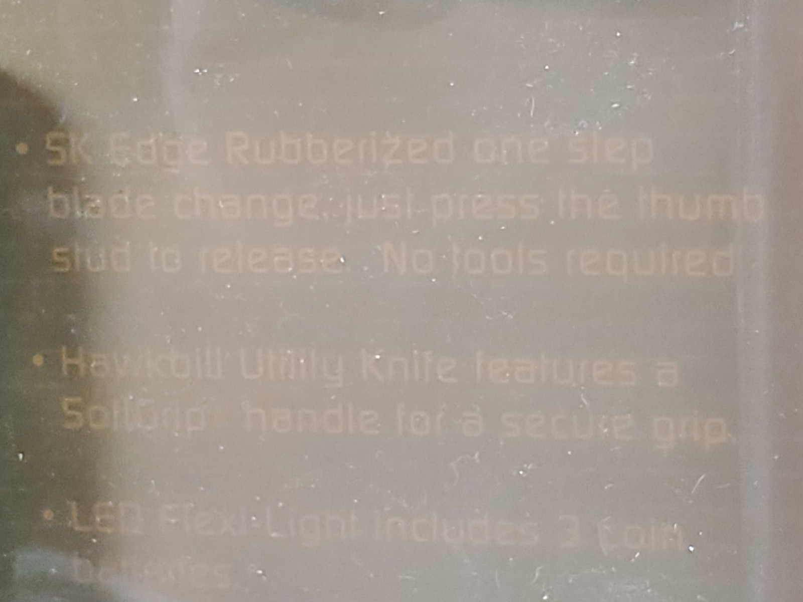 SK Edge Rubberized Hawkbill Utility & Flexi-Light Flashlight Value Pack NOS READ