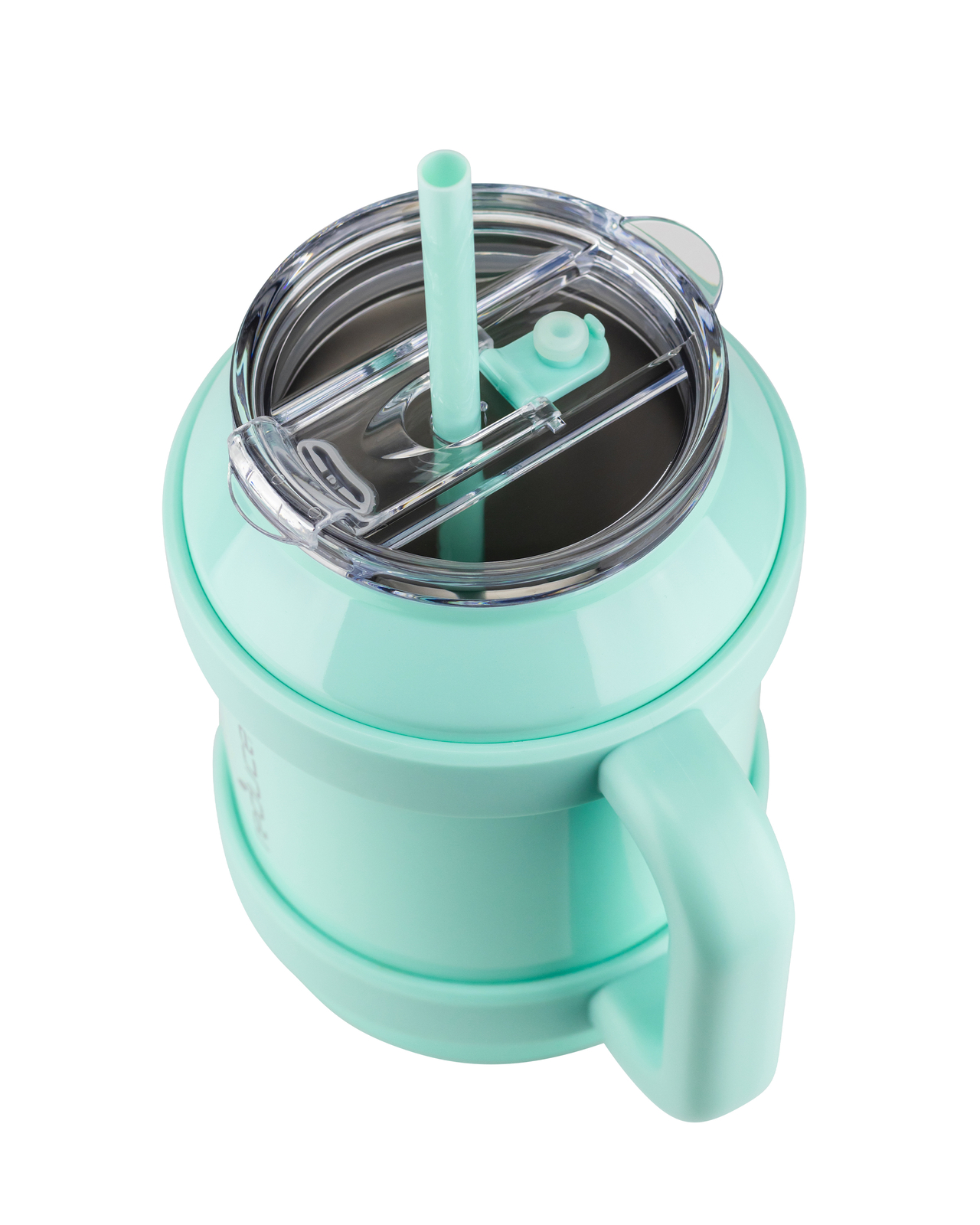 Reduce 50oz Stainless Steel Mug With Straw, Lid & Easy-Carry Handle, Mild Mint