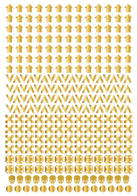 A6 Squad Role Battlefield Roles Gold Metallic Transfer Sheet