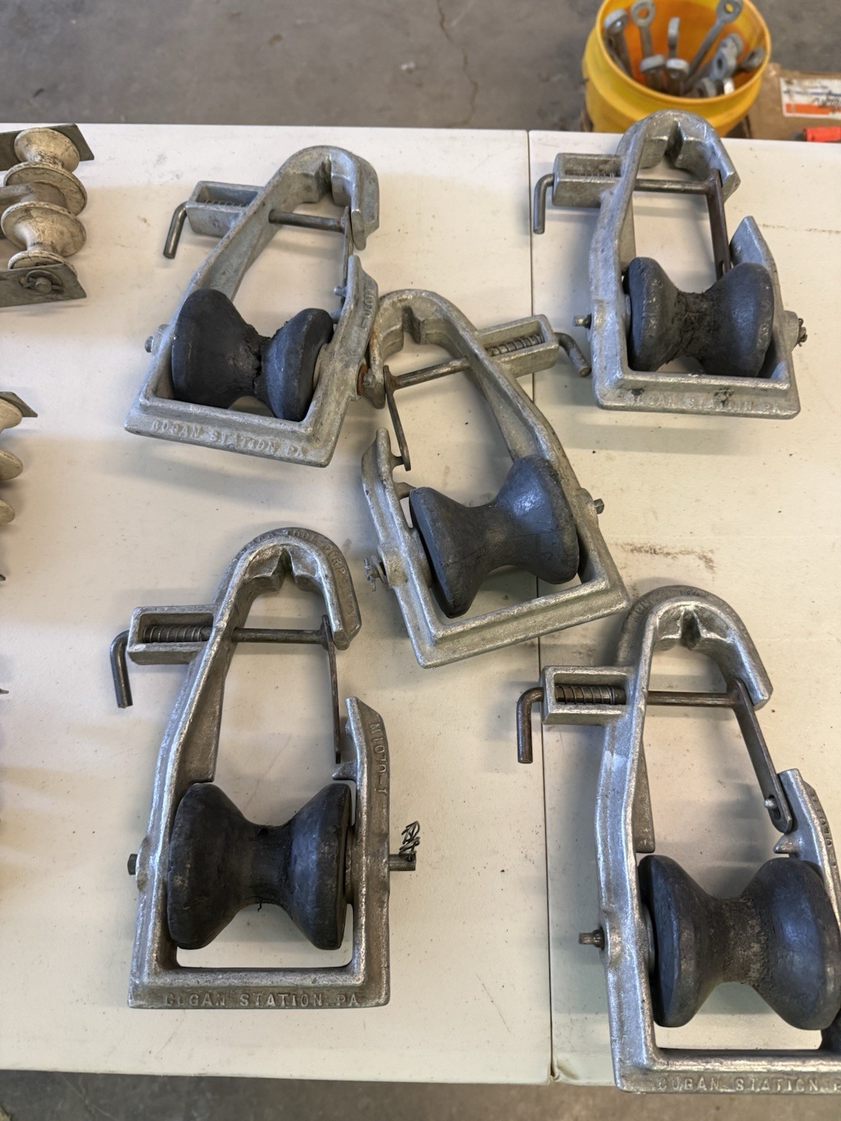 Lemco A Frame Rubber Wheel Roller