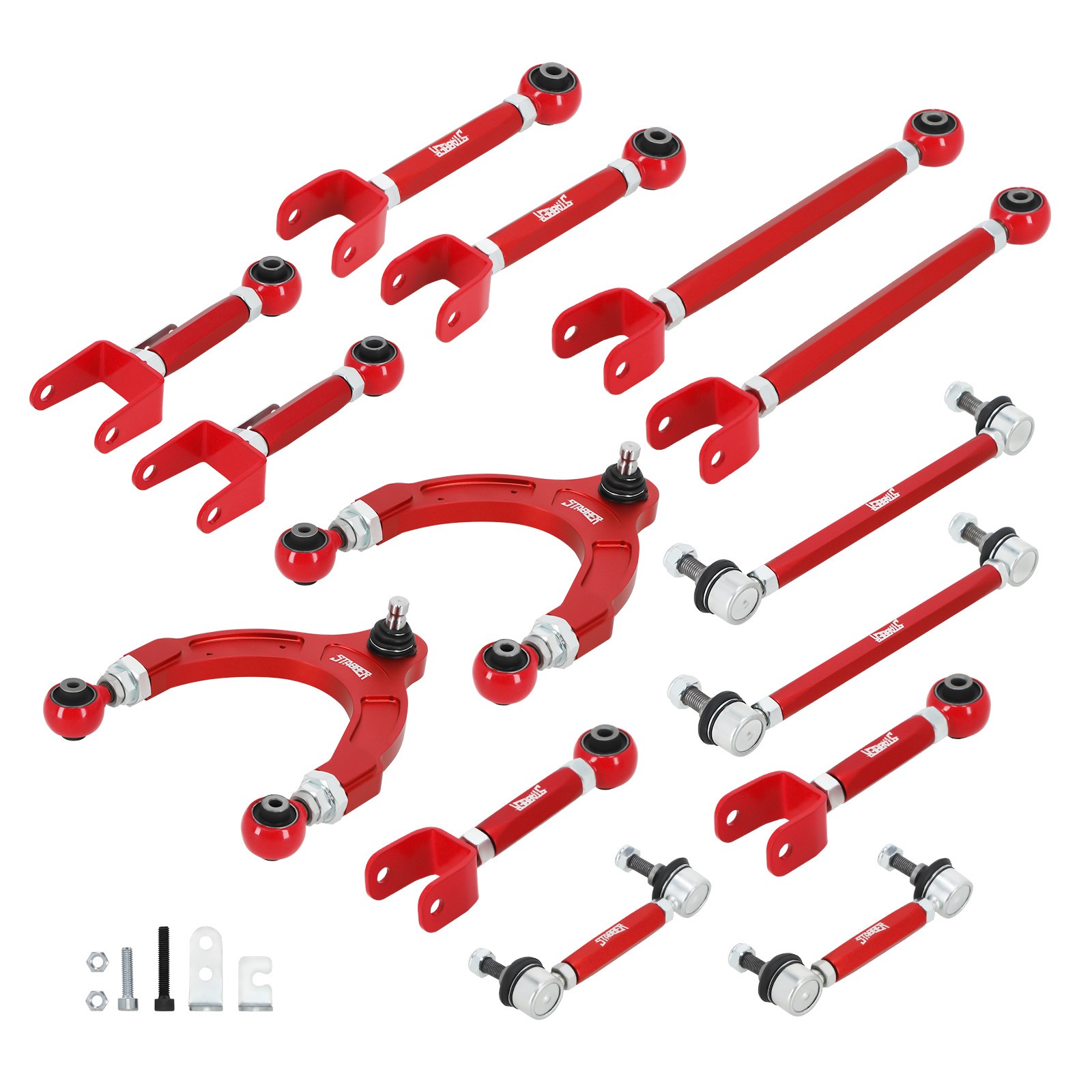 14x Front Upper Control Arms Rear Camber Toe Arm for Tesla Model 3 / Y 2017-2024