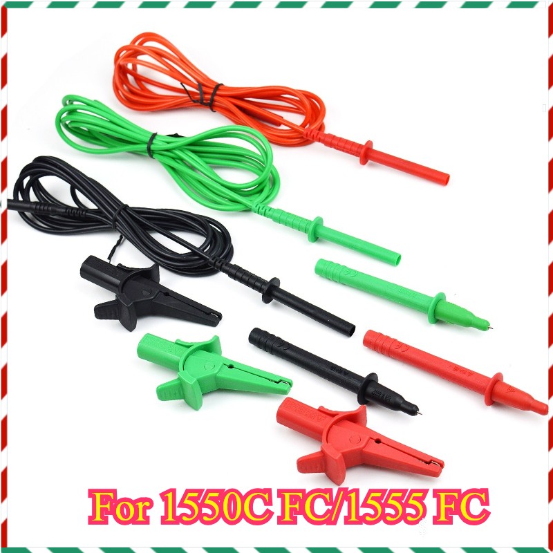 1PC NEW ZIBOO for 1550C FC/1555 FC FTL1550B Test Leads with Alligator Clips