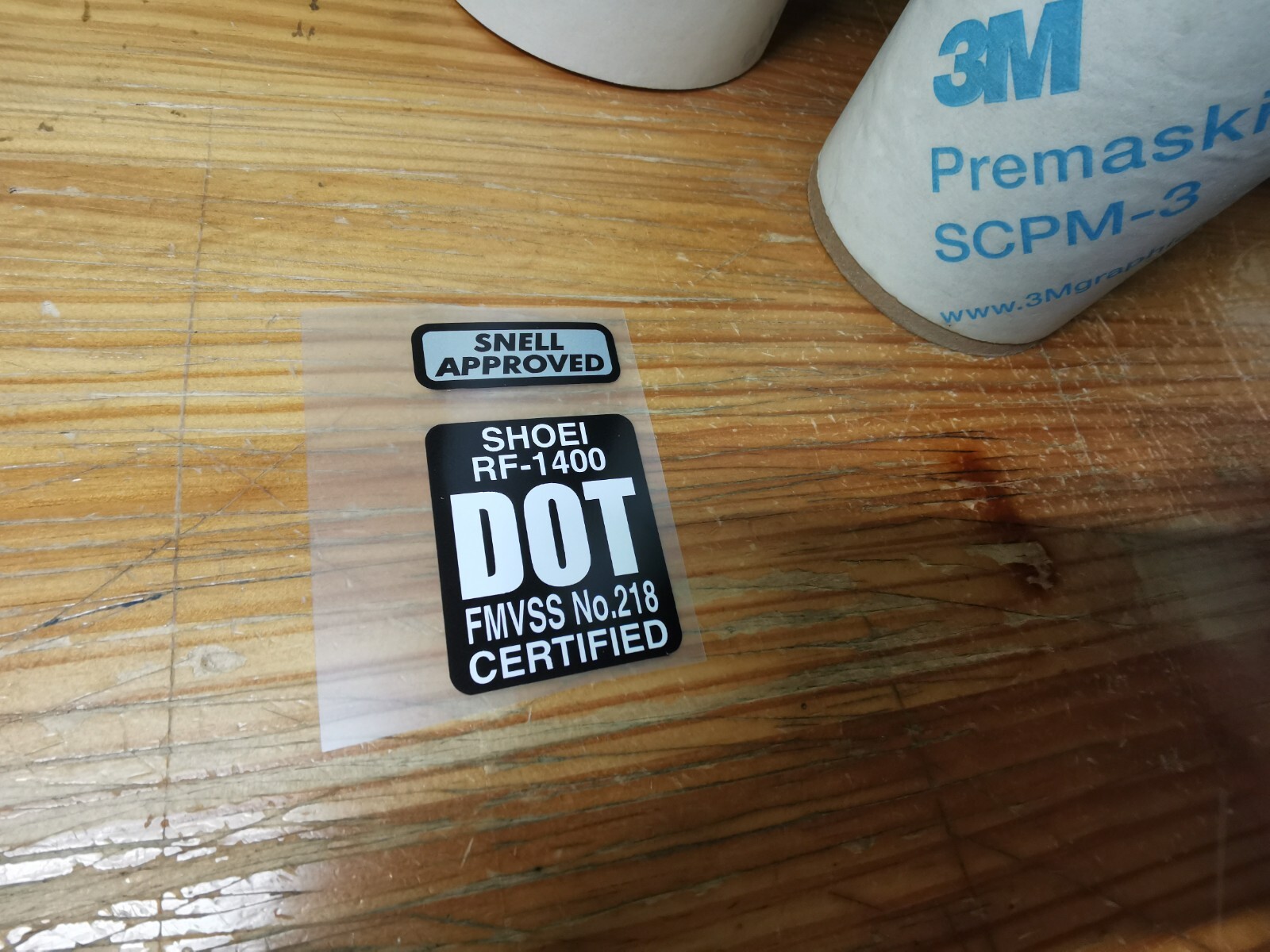 Shoei RF 1400 helmet SNELL DOT decals X2 vinyl stickers stickers ステッ