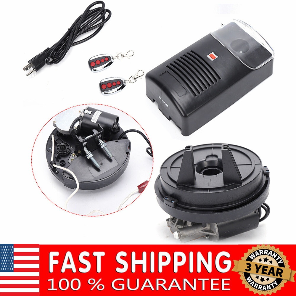 Garage Automatic Roll Up Roller Door Opener Motor with 2 Remotes Motor Rolling