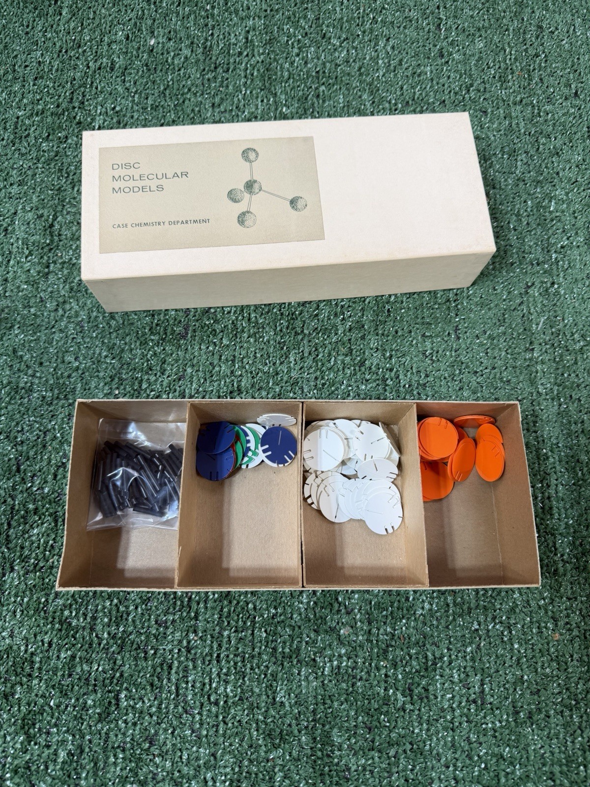 VTG 60s 70s Disc Molecular Models CASE WESTERN UNIVERSITY CHEMISTRY DEPARTMENT