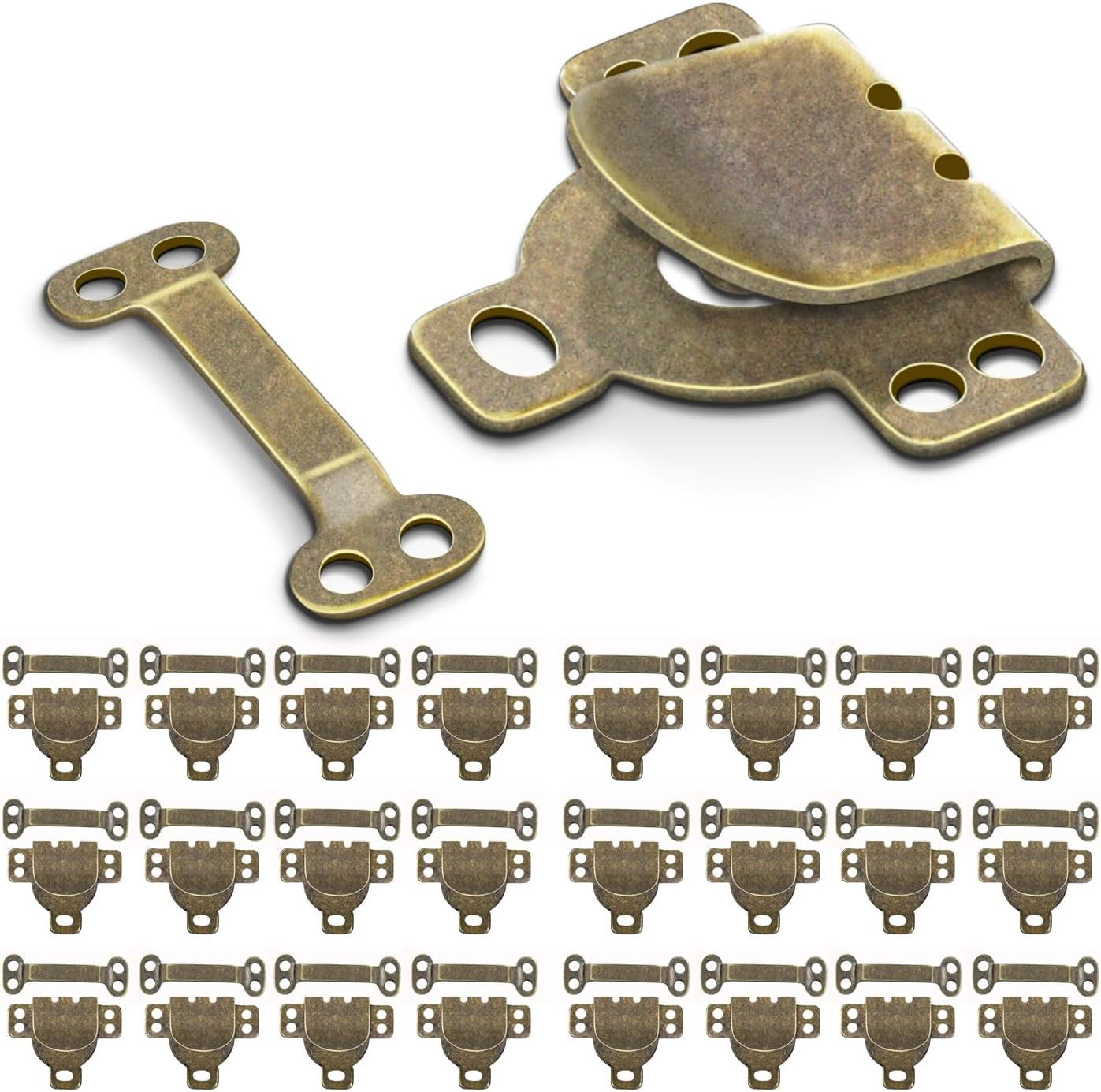 25Set Sewing Hook and Eye Closures for Clothing Sewing Clasps and Fasteners, Hoo