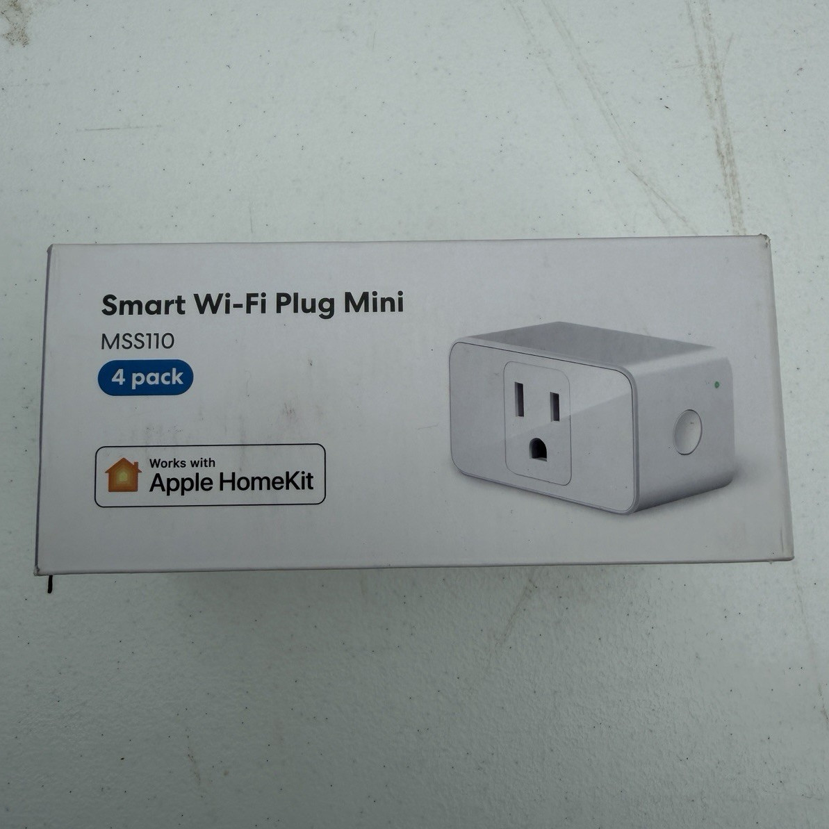 meross MSS110 Smart Wi-Fi Mini Plug 4-Pack HomeKit Alexa Google SmartThings
