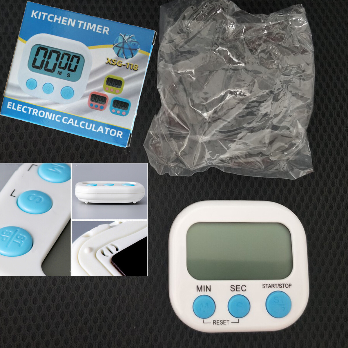 Loud alarm for boiling soup & 2 pack small digital kitchen timer magnetic back