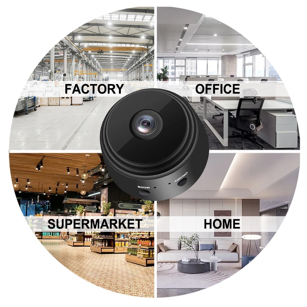 WiFi Surveillance Camera A9 for mini Camera with for Night Vision and Loop