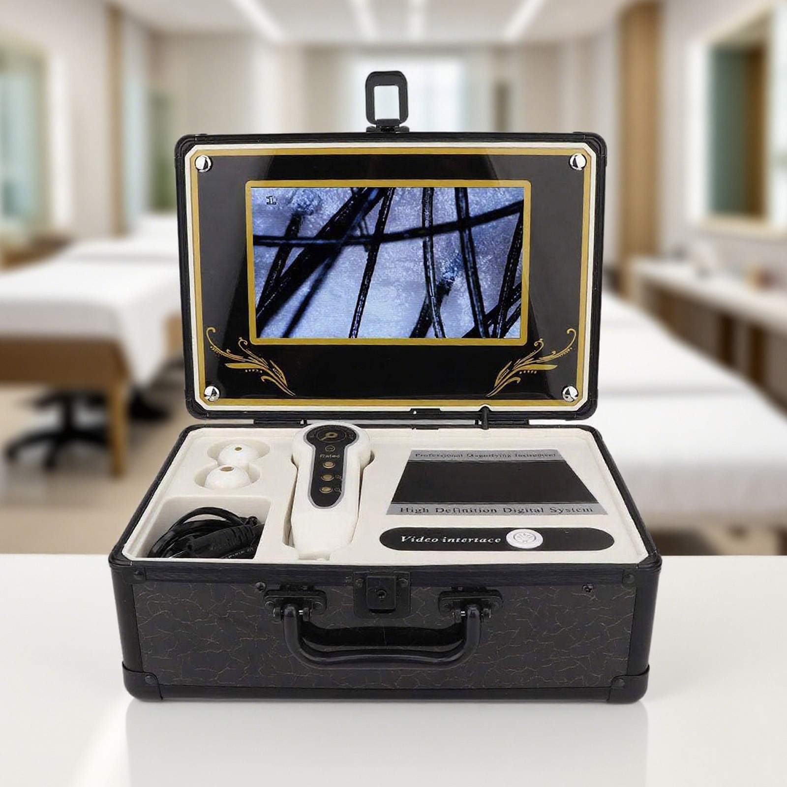 Professional 50X 200X Skin Hair Scalp Detector Analyzer Microscope Skin Careut