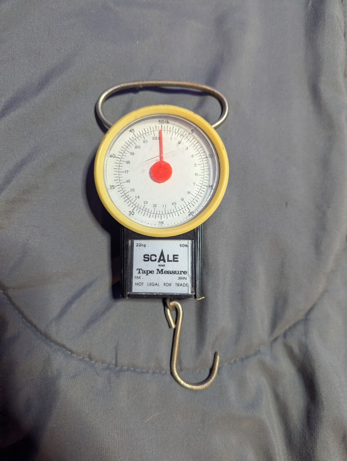 2in1 Portable Fishing Fishing Scale With Tape Measure Mechanical Hanging Scale