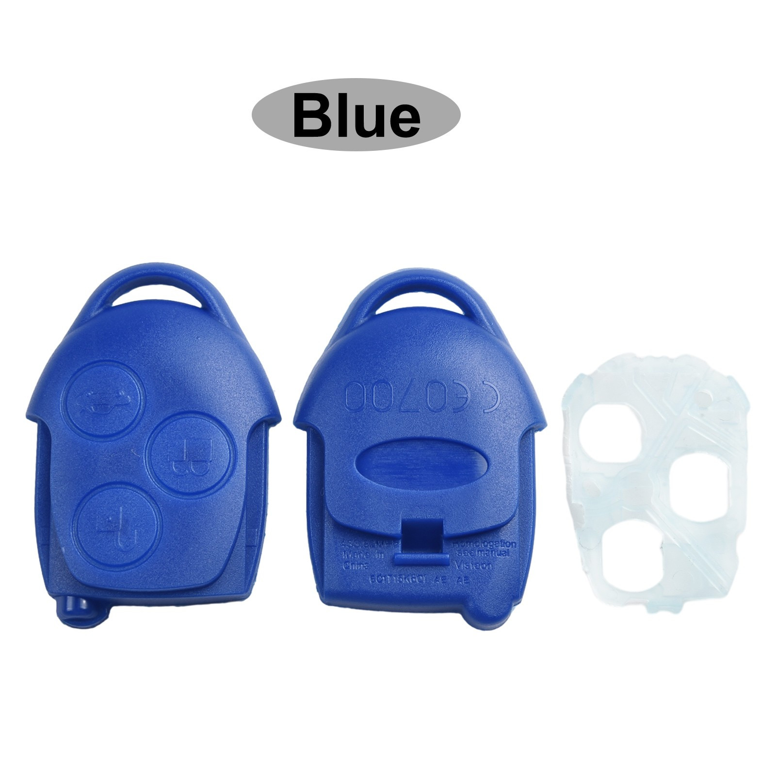 Blue Remote Control Replacement Shell KEY CASE Key Shell ABS Blue Brand New