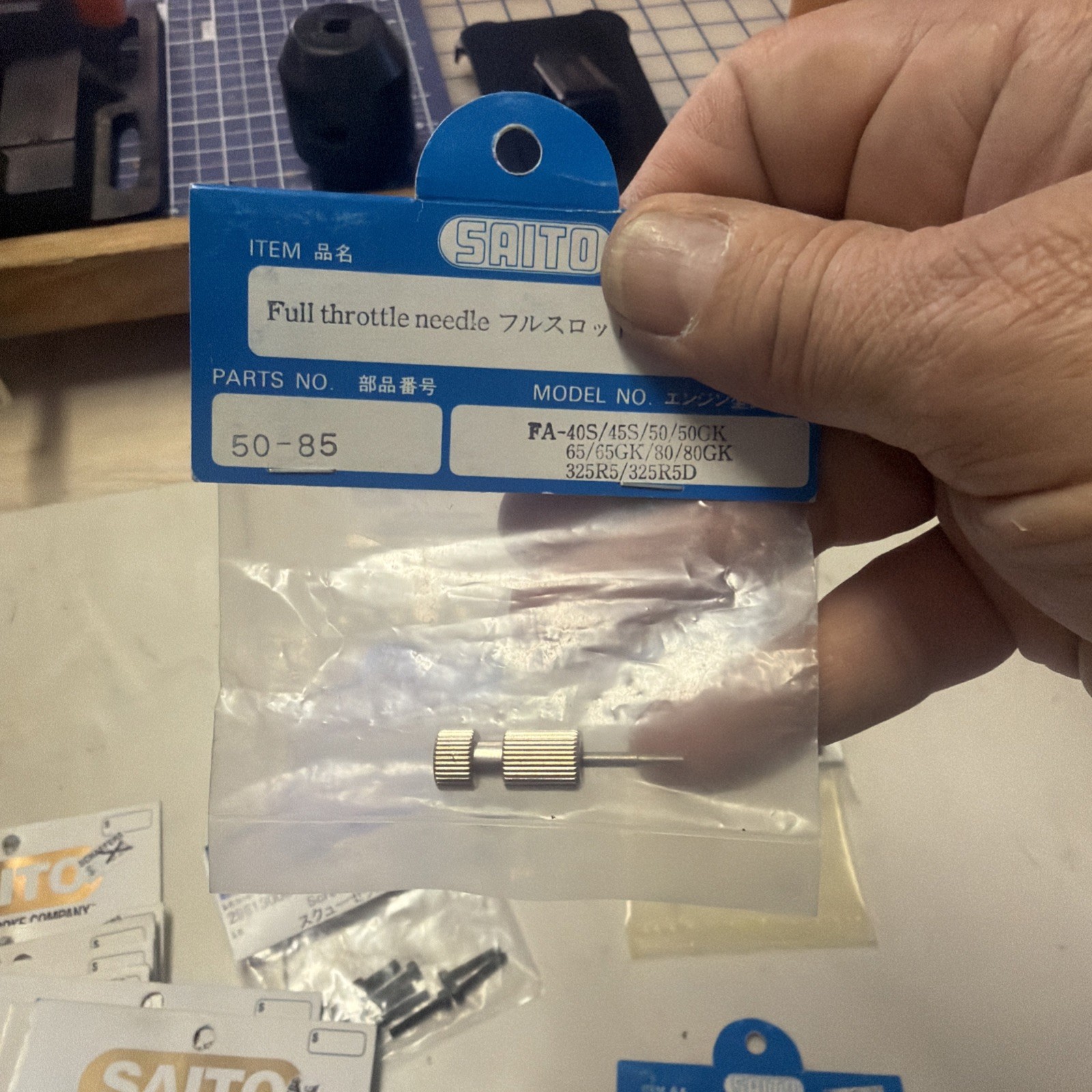 Saito Full Throttle Needle   50-85 FA – 40S/45S/50GK/65GK/80/80GK/325R5D