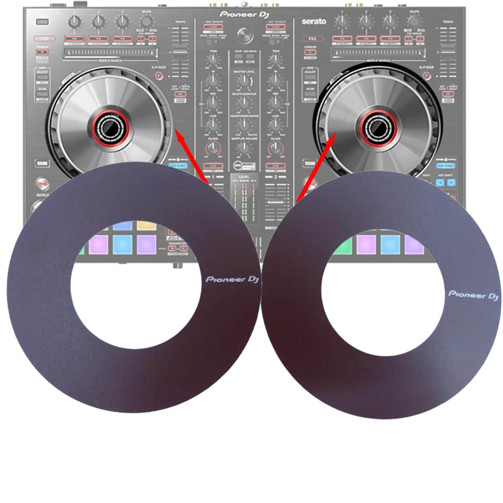 DJ Controller Jog Wheel PVC Sticker for Pioneer DDJ-SR2 Rotary Protective Skin