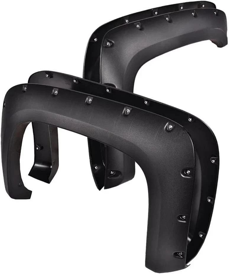 Pocket Rivet Fender Flares for 07-13 Chevy Silverado 1500 07-14 Silverado 2500HD