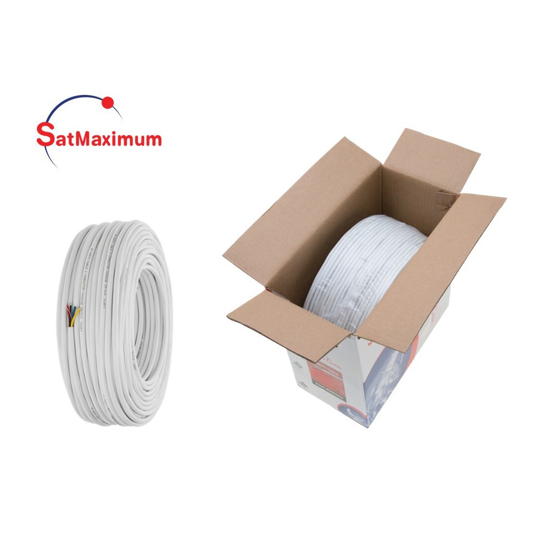250ft 16AWG, 4 Conductor Indoor Speaker Wire CCA CL2 In-Wall Audio/Stereo Cable