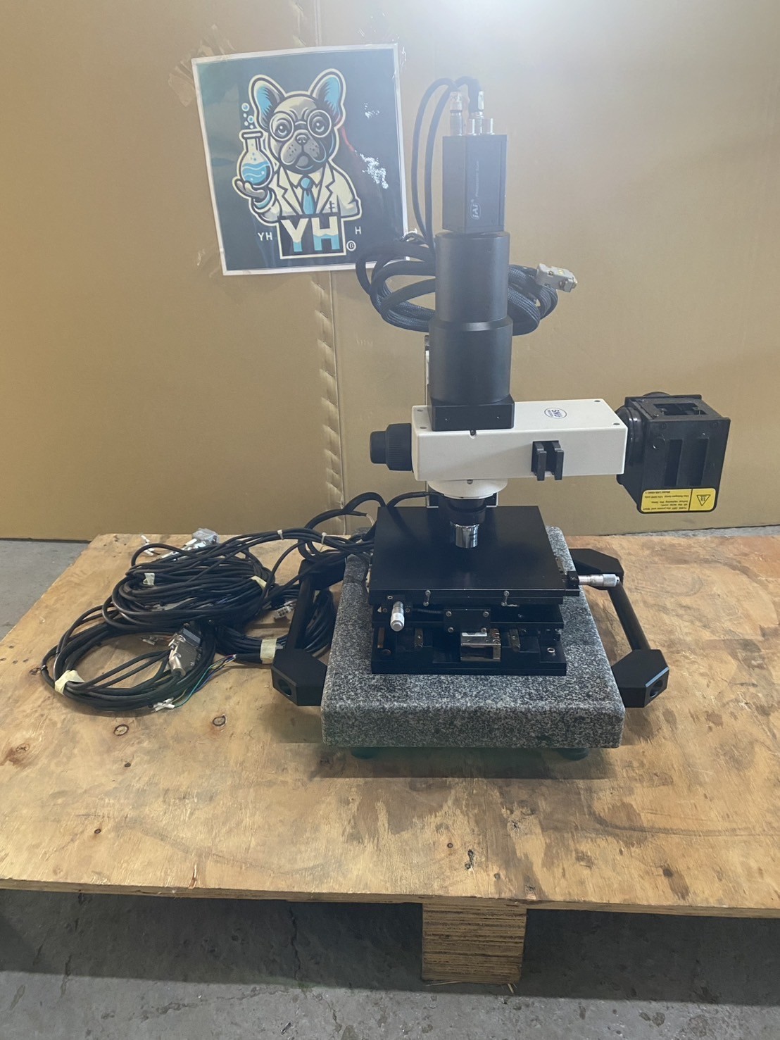 SNU Precision Micropositioner, Nikon 10X, PI Z Stage, JAI Camera, Renishaw Probe