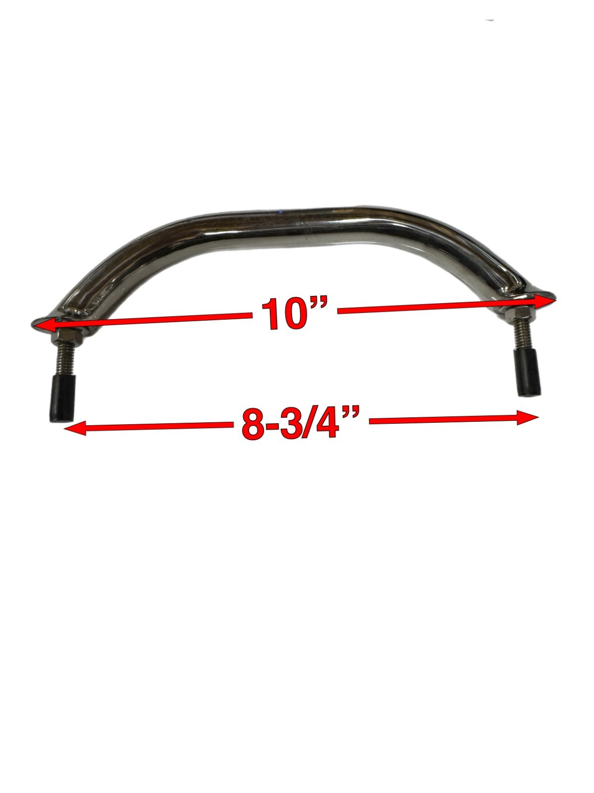 Seadog Line 10" SS Stud Mount Flanged Handrail 254209