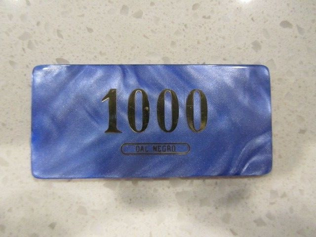 $1000 Casino Poker Room Plaque Del Negro Italy + FREE Las Vegas Mystery Chip