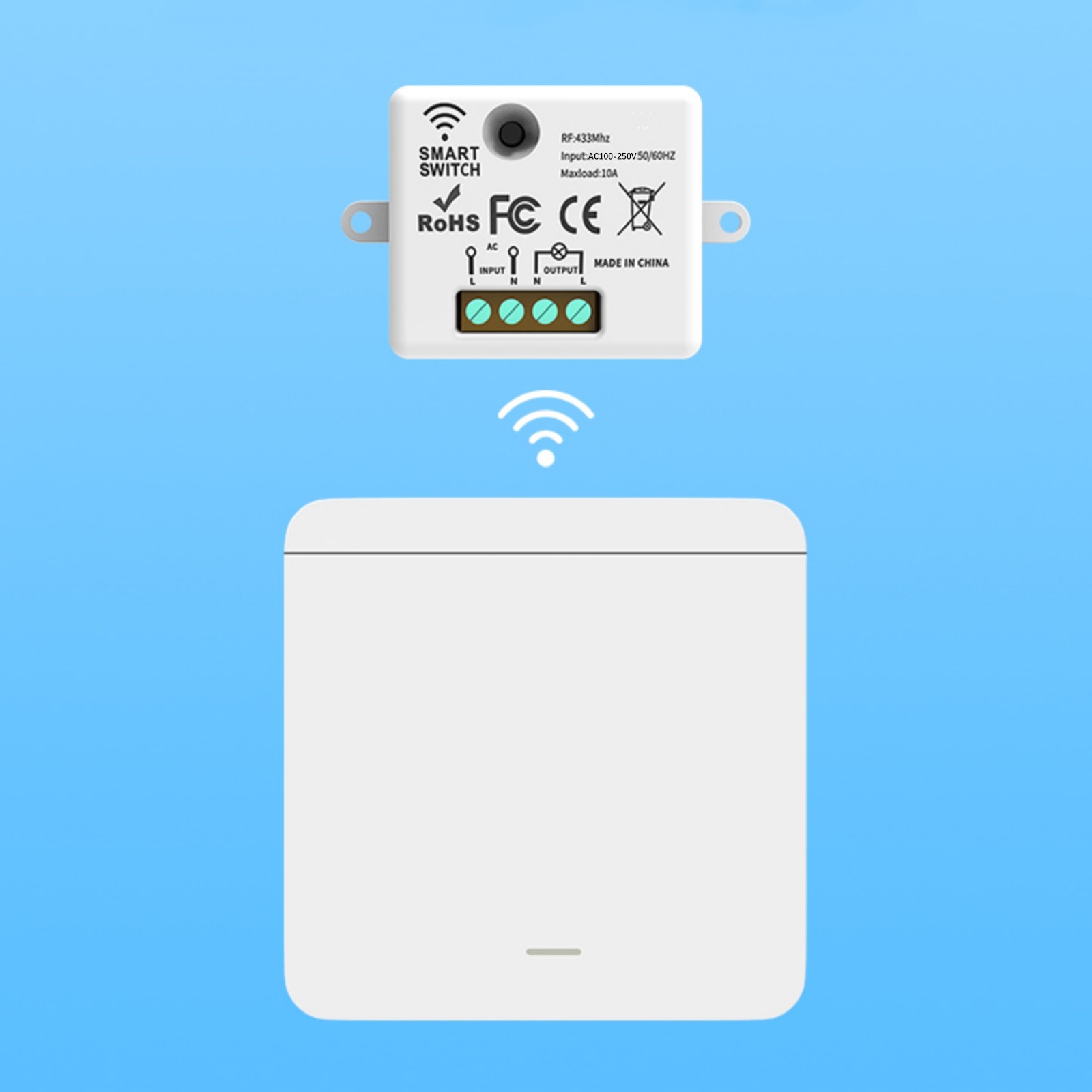 433MHz Wireless Remote Control Switch Lamps Controller Electrical Appliances