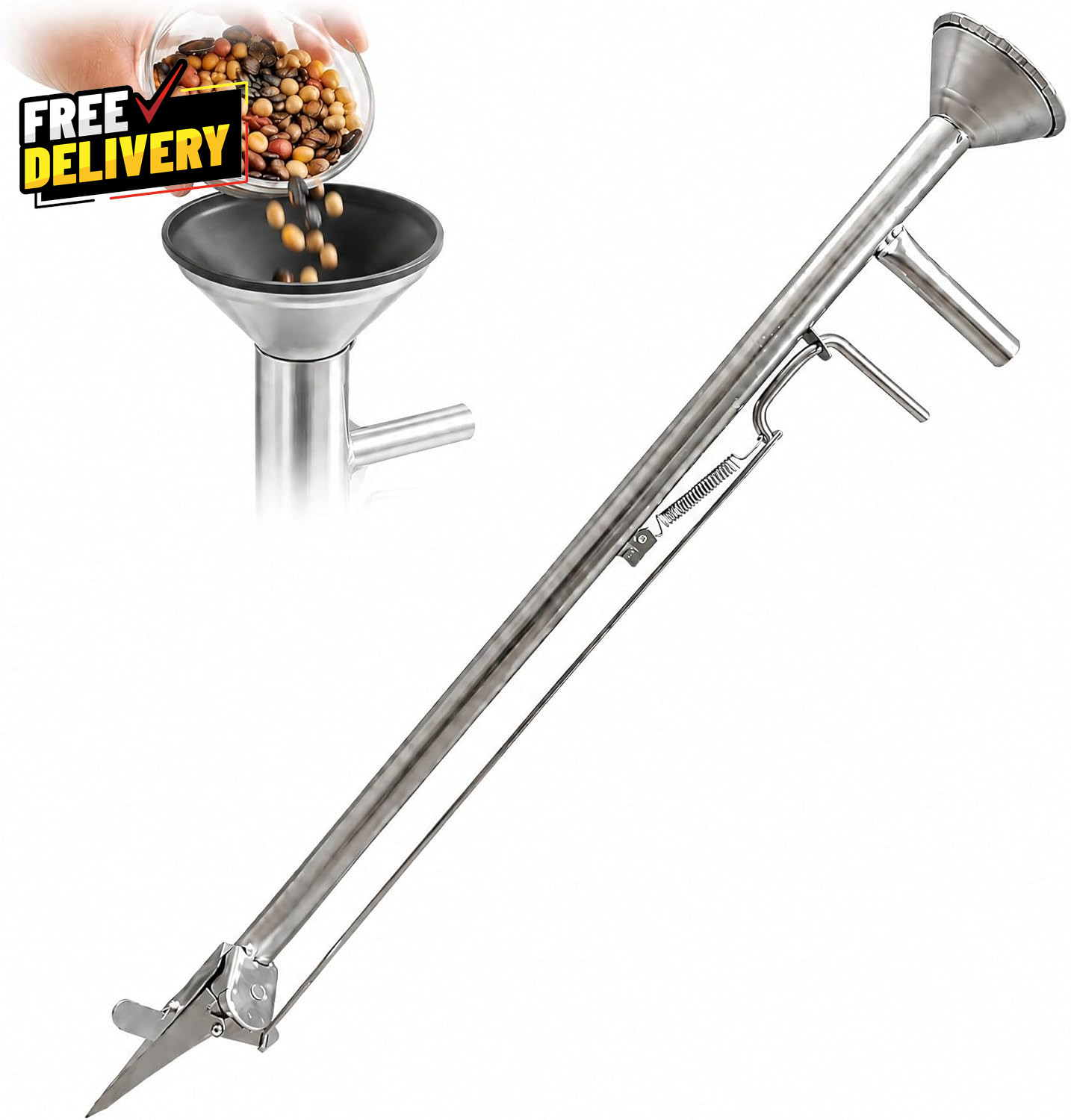 Seed Sower Gardening Tools Fertilizer Applicator Manual Seeder Vegetable Seed...