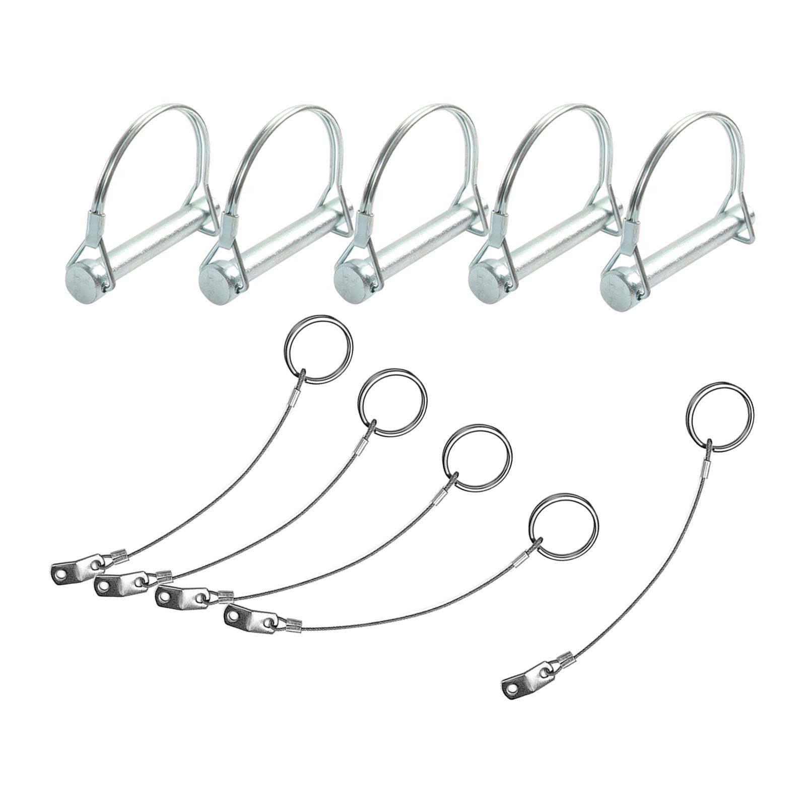 5Pcs Generic Trailer Coupler Pin Set Trailer Hitch Pin for Boats Farm