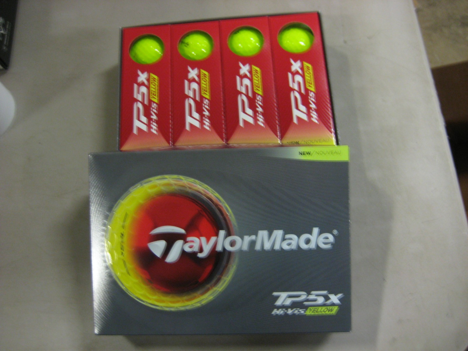 1 dozen BRAND NEW 2026 Taylor Made TP 5 X golf balls Yellow