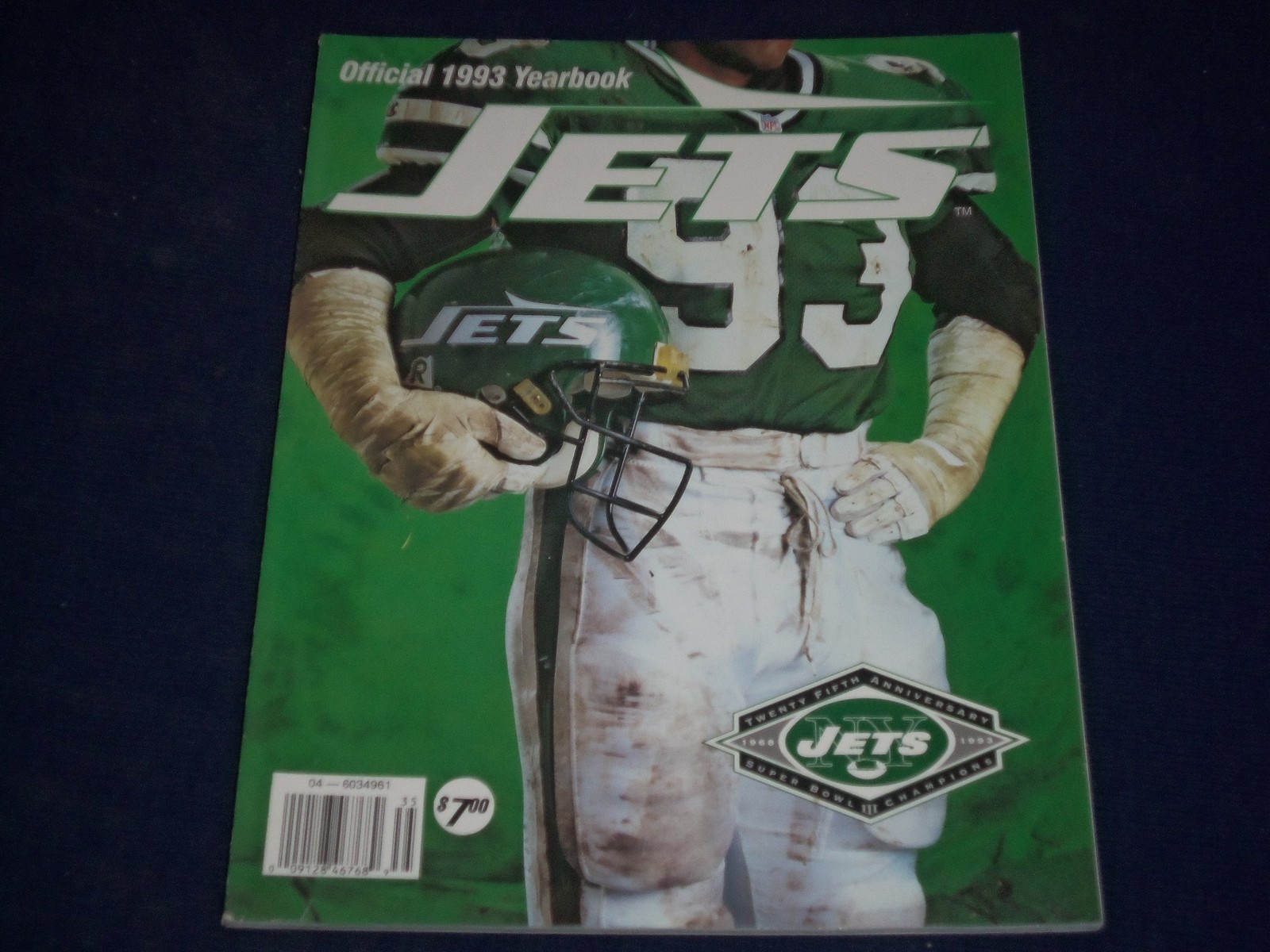 1993 NEW YORK JETS OFFICIAL YEARBOOK - 20TH ANNIVERSARY - GREAT PHOTOS - J 393