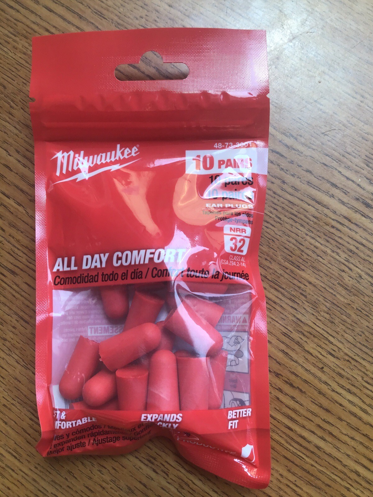 Milwaukee 48-73-3001 Ear Plugs 10x Pair New. Hearing Protection