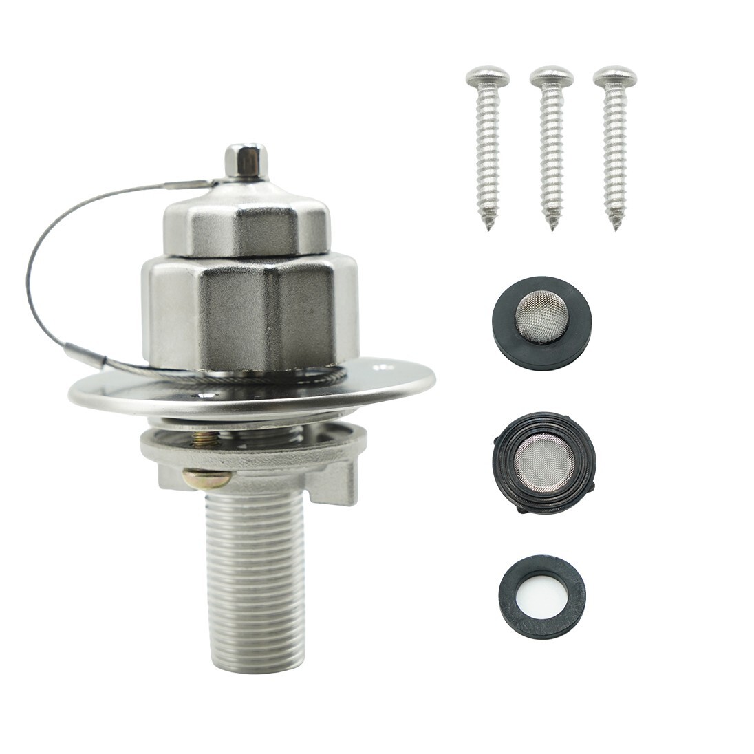 RV City Water Inlet with Check Valve, RV Water Inlet Replacement Connection