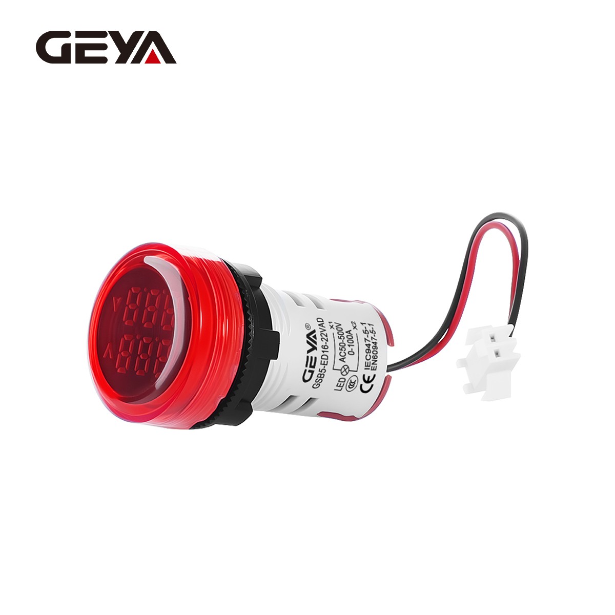 GEYA LED Digital Tester Meter Indicator Lamp Voltmeter Ammeter AC30-500V 0-100A