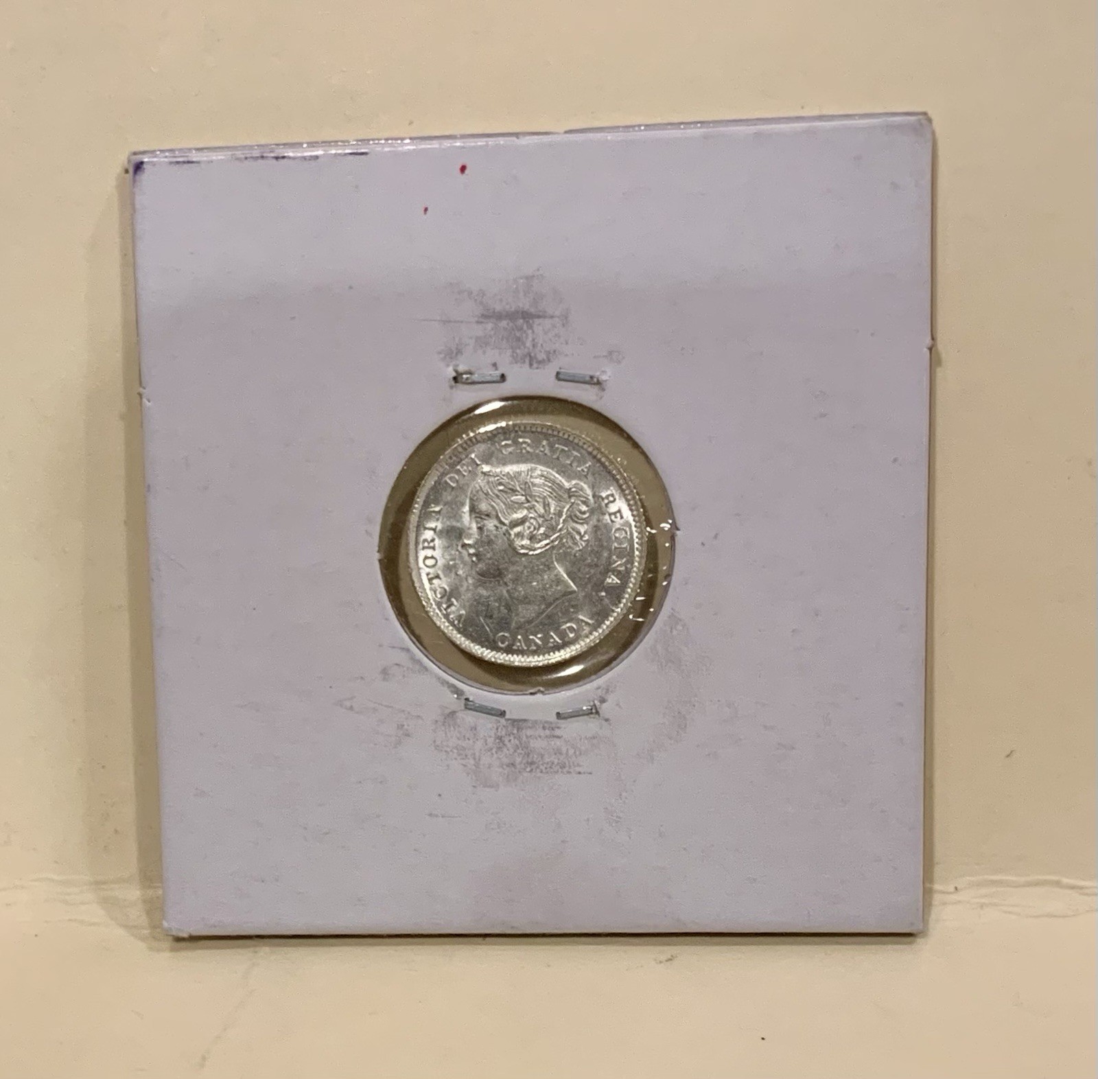 1899 Canada 5c - Silver Coin - Five Cents Queen Victoria