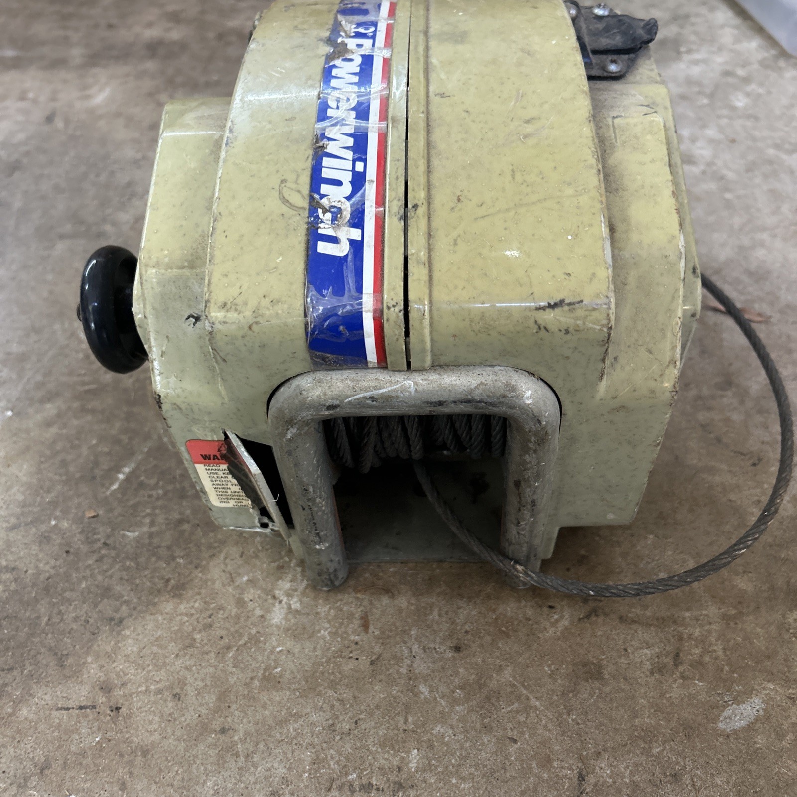 POWERWINCH VR192 Electric Boat Winch 3500 LB Single Line Pull (UNTESTED)