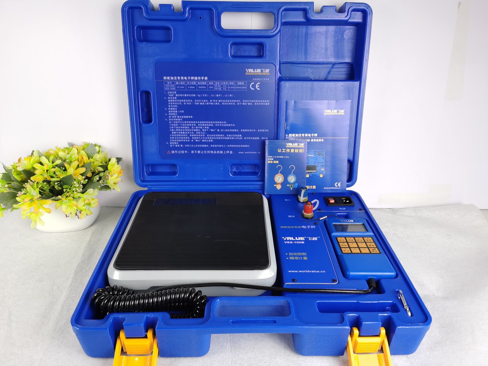 VES-100B New Digital Refrigerant Electronic Scale 100KG