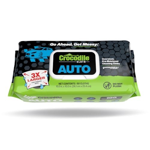 Auto Cleaning Wipes – 100 XL (15" x 10") Disposable 100 Count (Pack of 1)