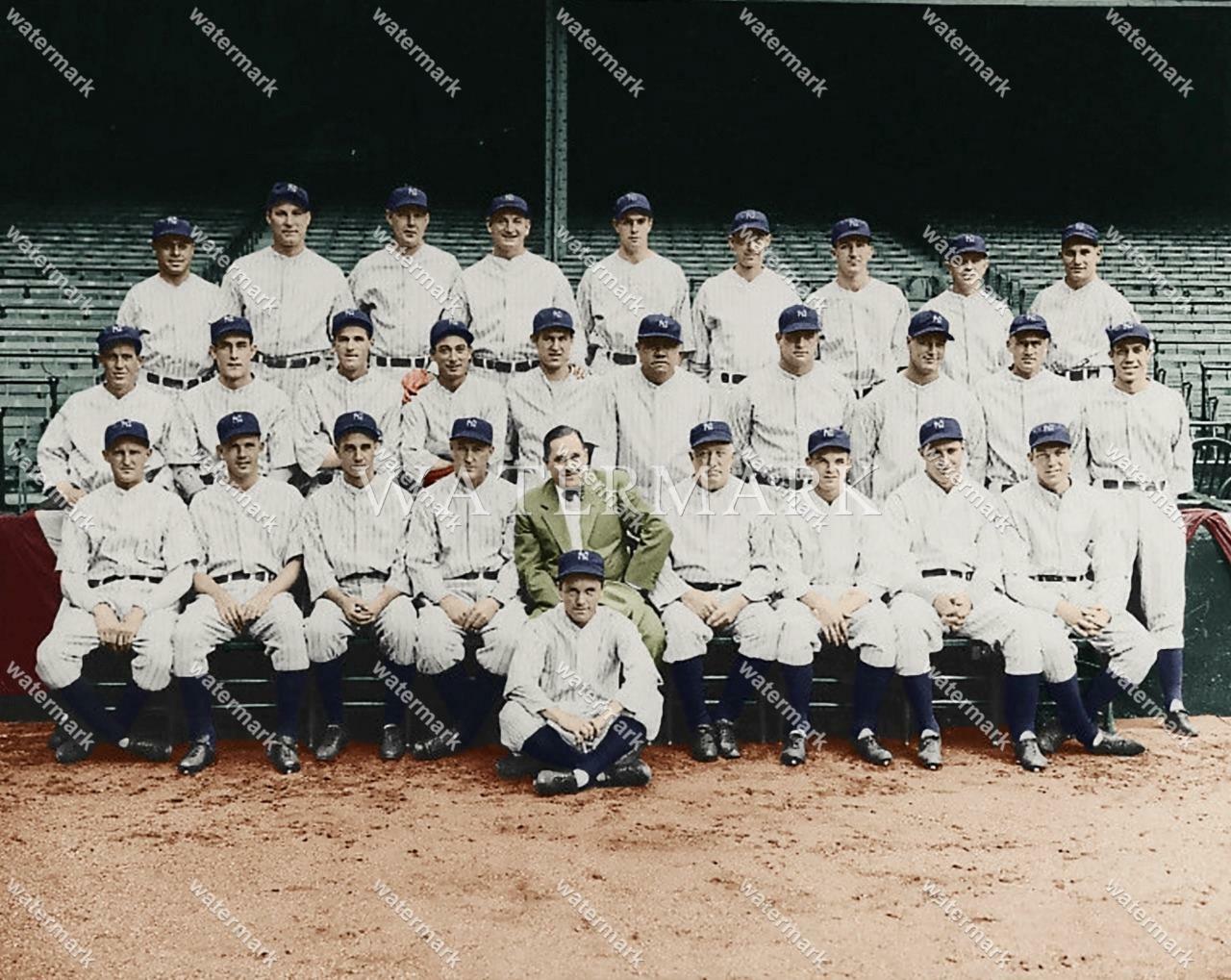 ER60 Babe Ruth - Lou Gehrig - New York Yankees 8x10 11x14 16x20 Colorized Photo