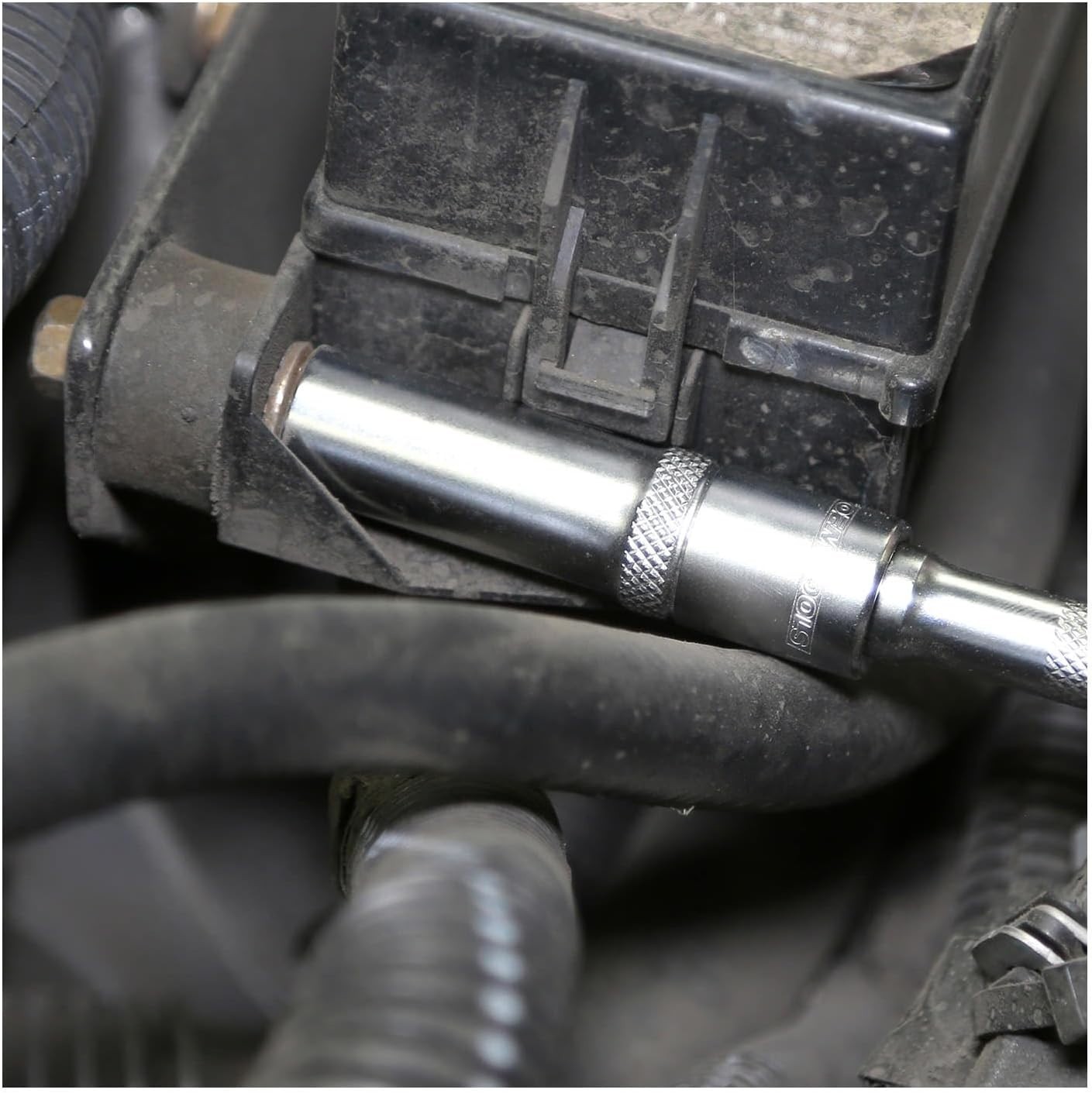 7/16" Deep Socket, 3/8" Drive, Thin Wall Design, Hex Automotive Tool