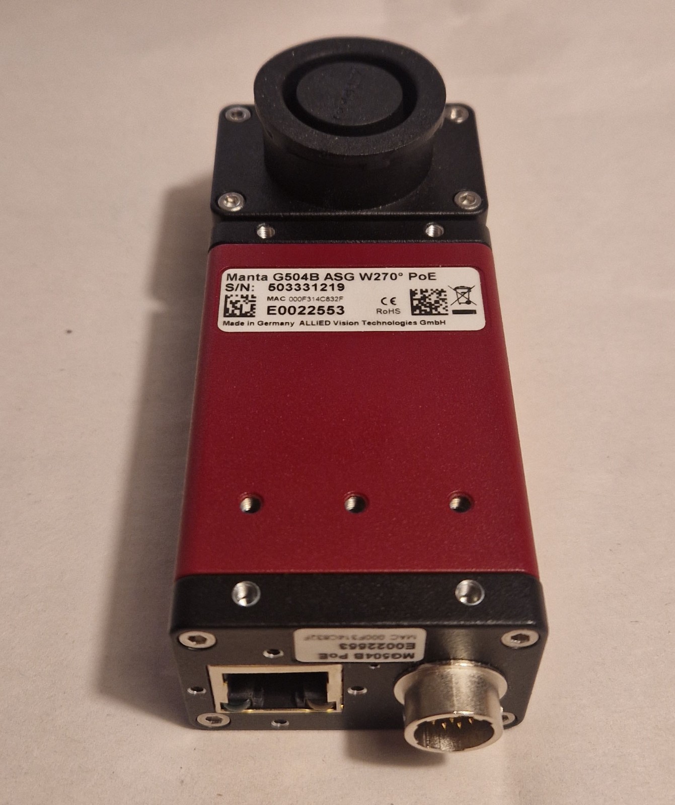 Allied Vision Manta G504B ASG W270 PoE