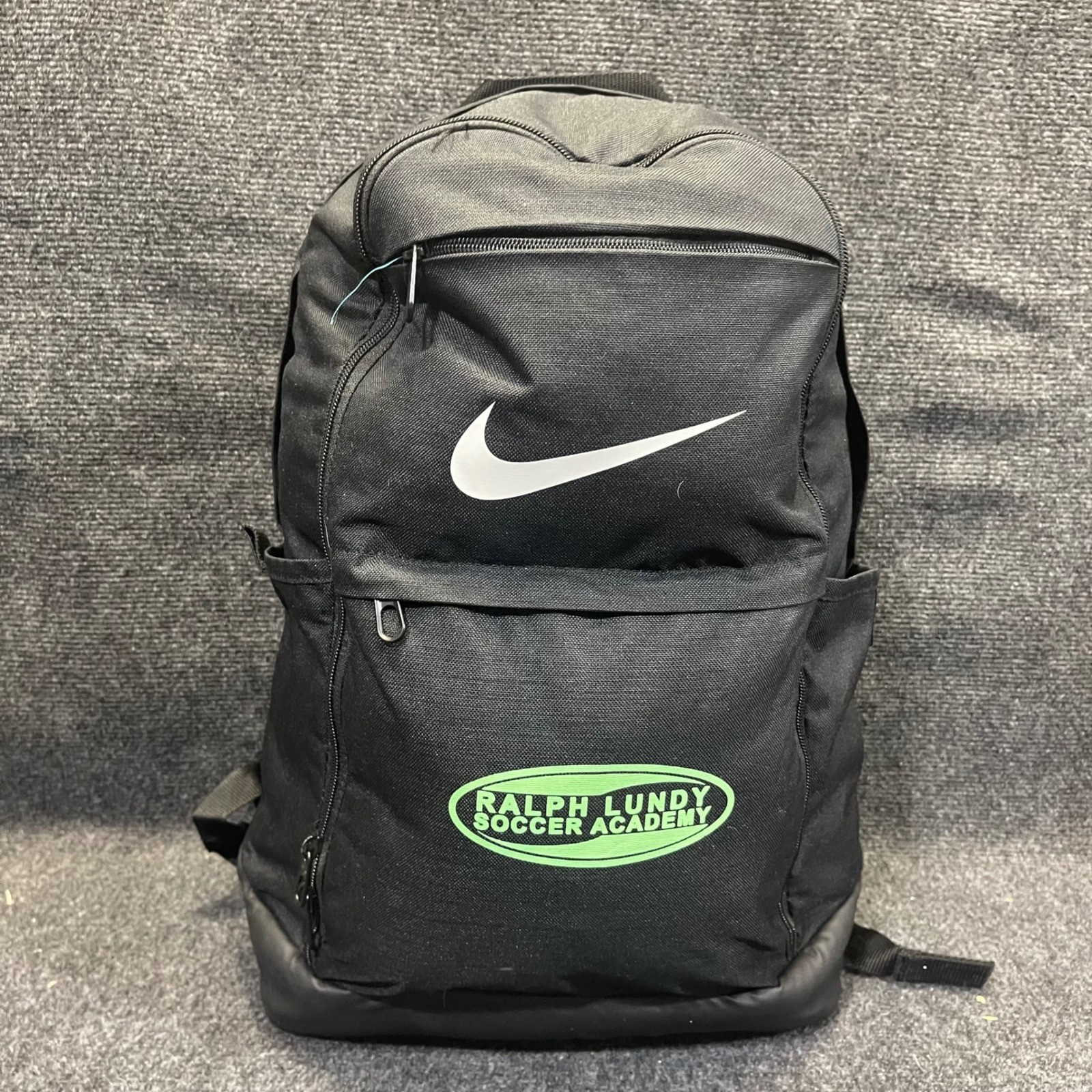 Nike BA5892-010 Unisex Large Black Soccer Backpack Ralph Lundy Academy