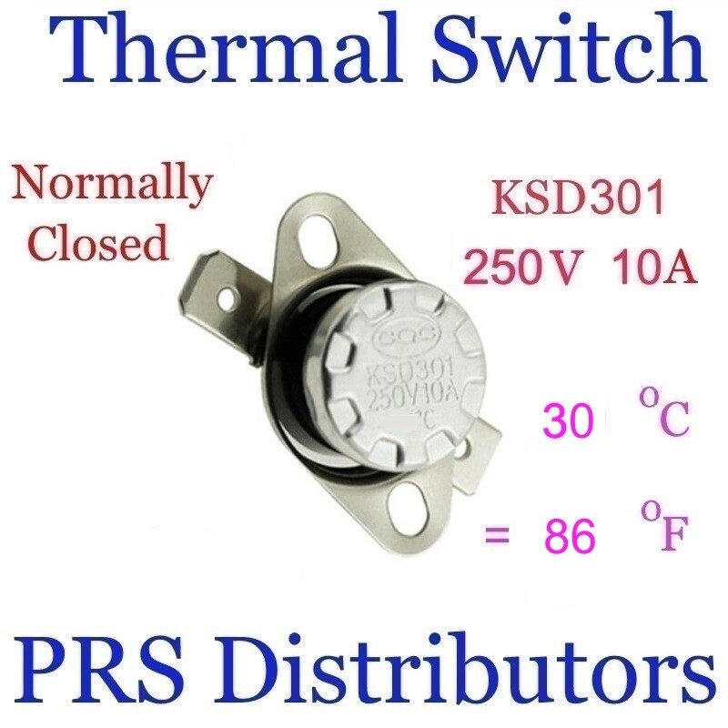 KSD301 10A  250V 30°C 86°F Thermostat Temperature Switch Thermal control Switch