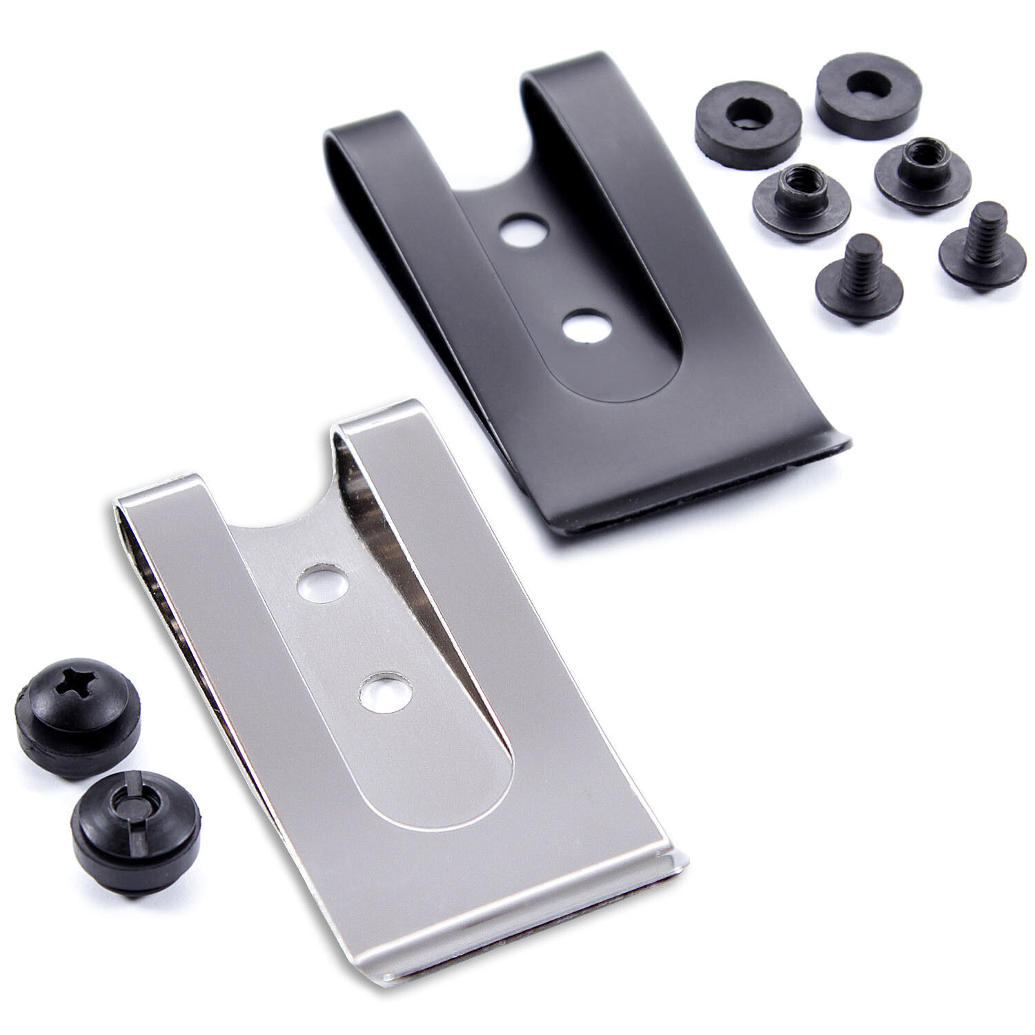 Metal Belt Clips - Model 2 - Holster Belt Clips (w/SPTHA Mounting Hardware)