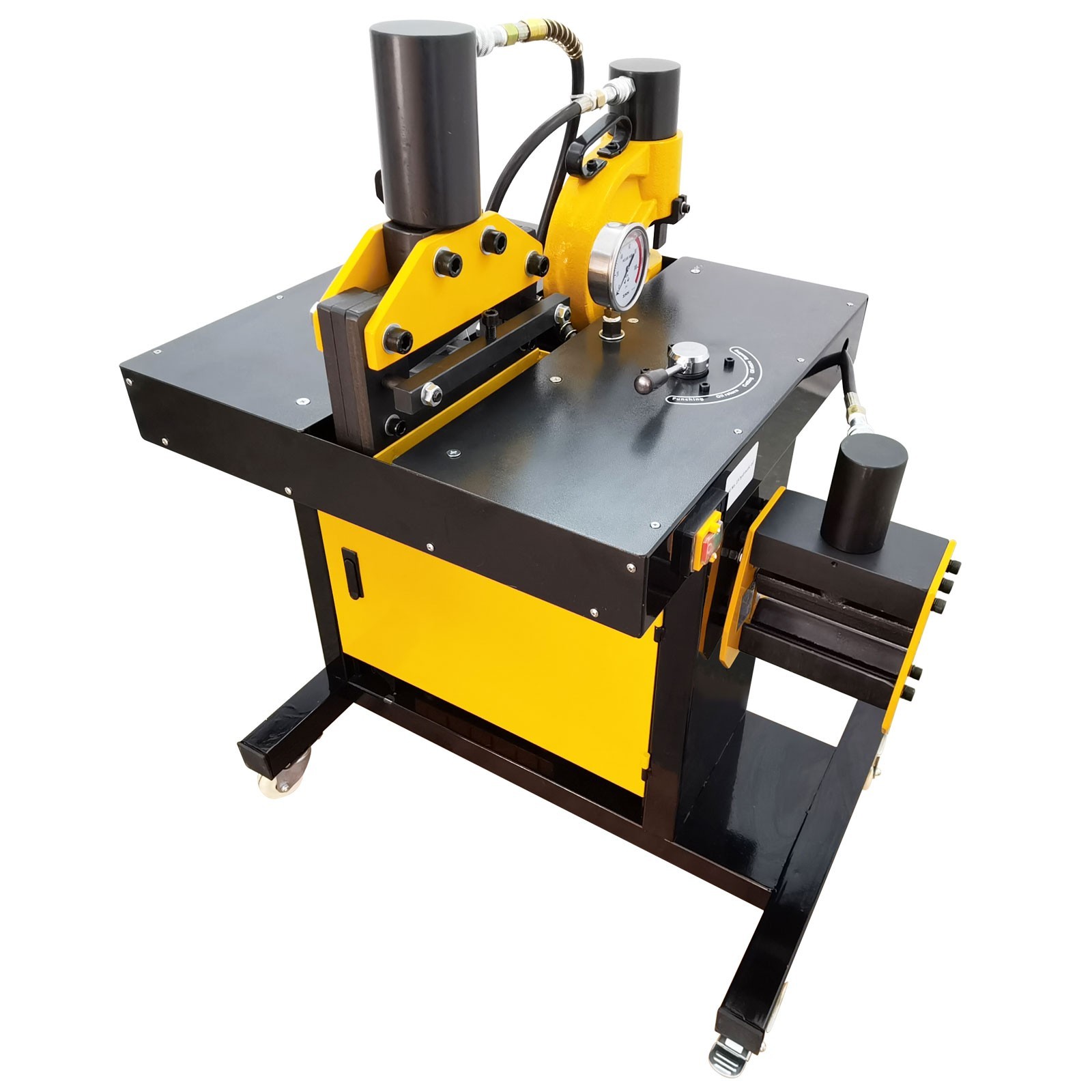 Busbar Processing Machine 4-In-1 Shearing Punching Bending Crimping Tool 110v