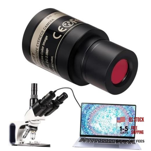 EP2M 2-MP 1920 * 1080 Digital Eyepiece Microscope Camera, fits 23.2 mm EP1
