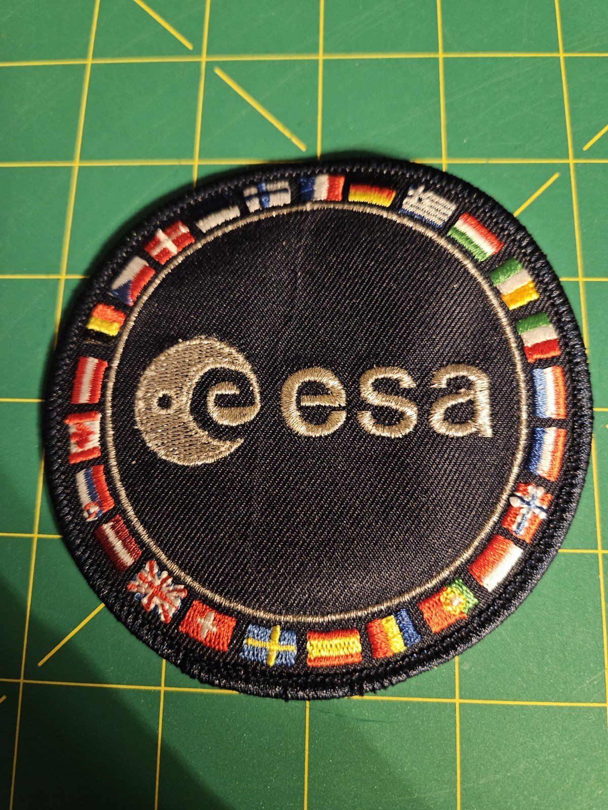 European Space Agency ESA Patch County Flags Paris EU Europe's Gateway ESOC EAC