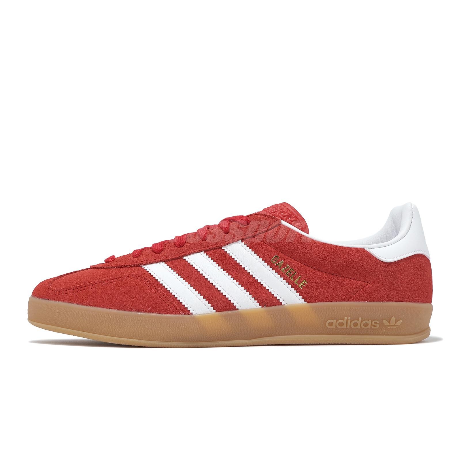 adidas Originals Gazelle Indoor Red White Gum Men Unisex Casual Shoes JI2063