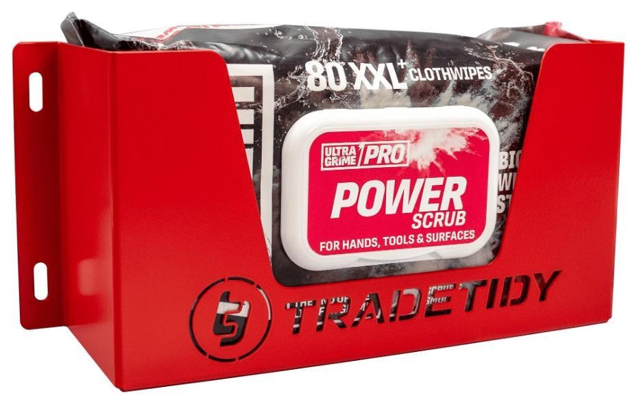 Ultragrime Cleaning Wipes Storage Dispenser / Holder, Red - TT-UGR