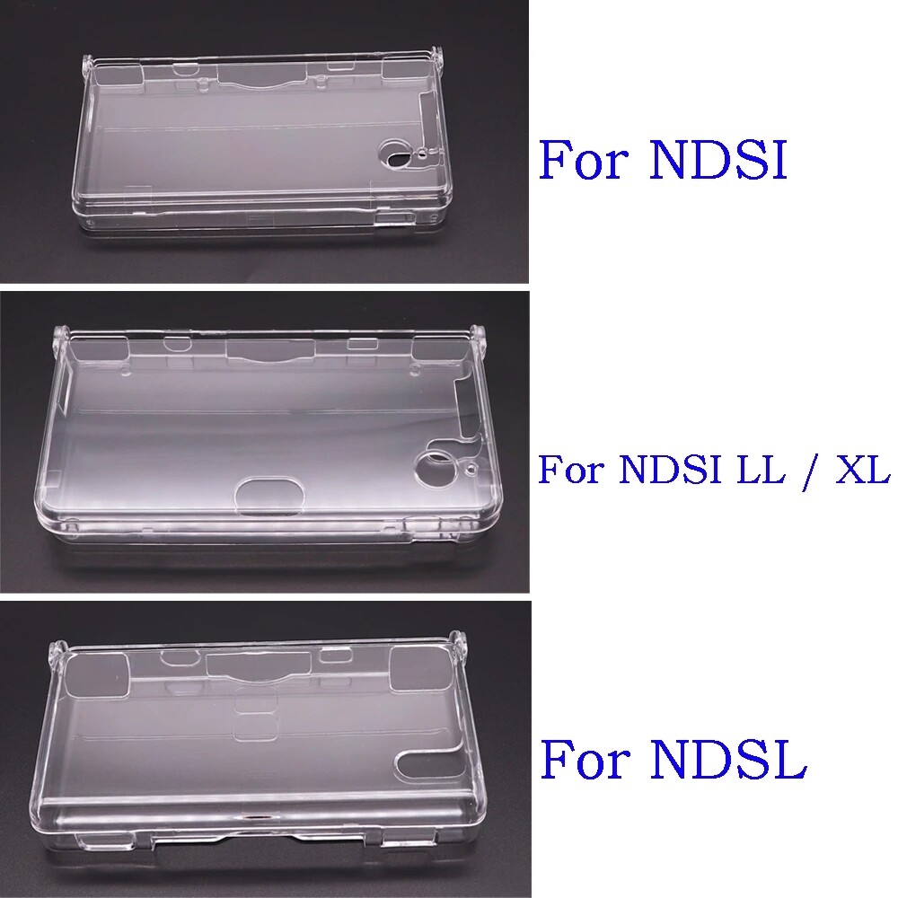 Transparent Crystal Case Hard Cover Shell For DSL NDS Lite NDSL DSi NDSi XL LL