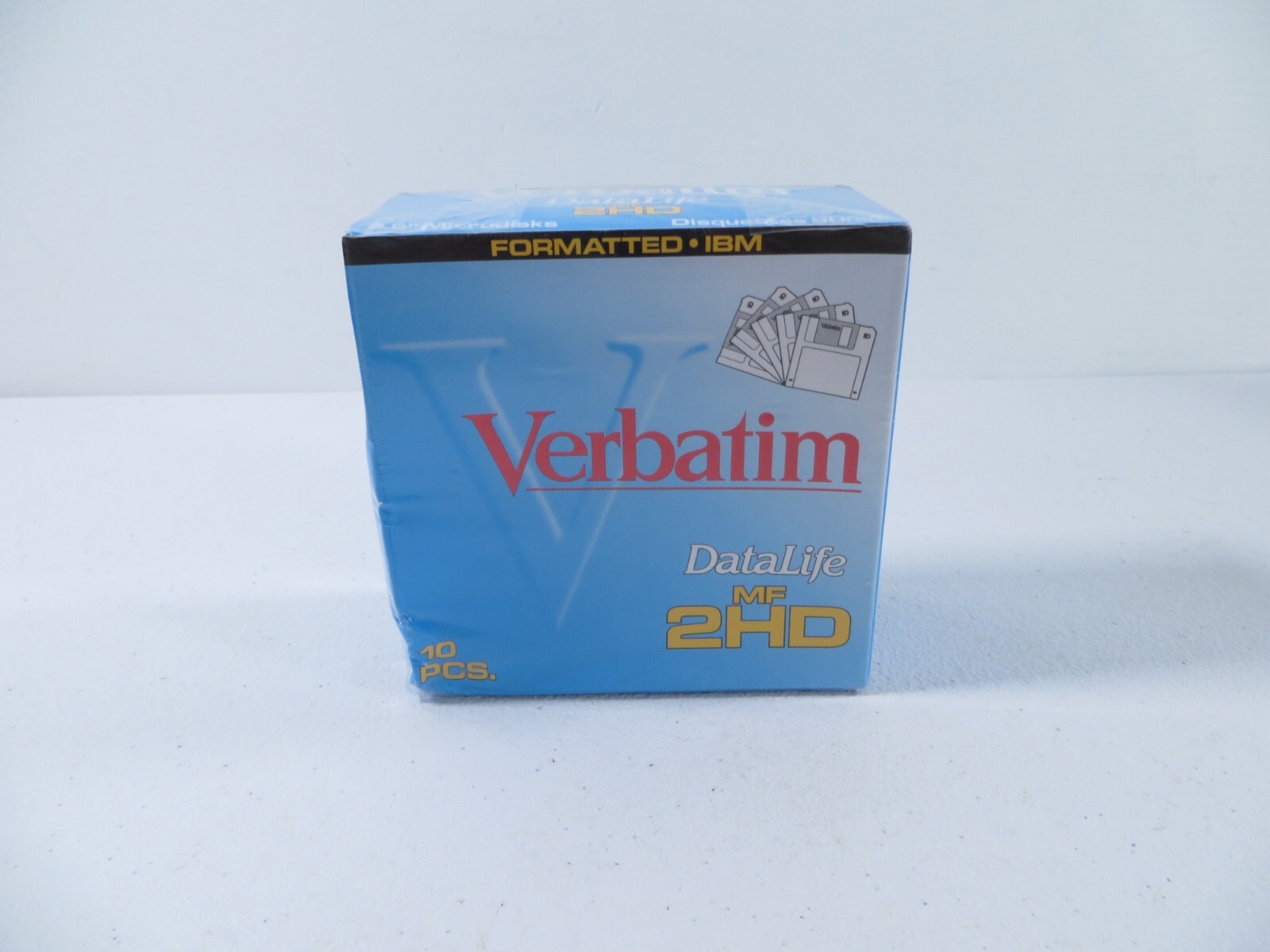 Verbatim Datalife MF-2HD 3.5" Floppy Disks 10 Pack 1.44 MB NEW SEALED