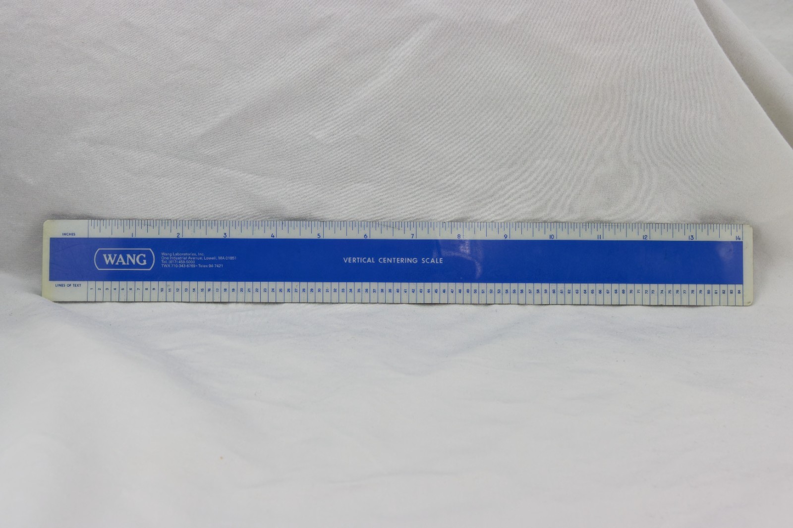 WANG 700-4224 Horizontal/Vertical Centering Scale, Vintage Computing