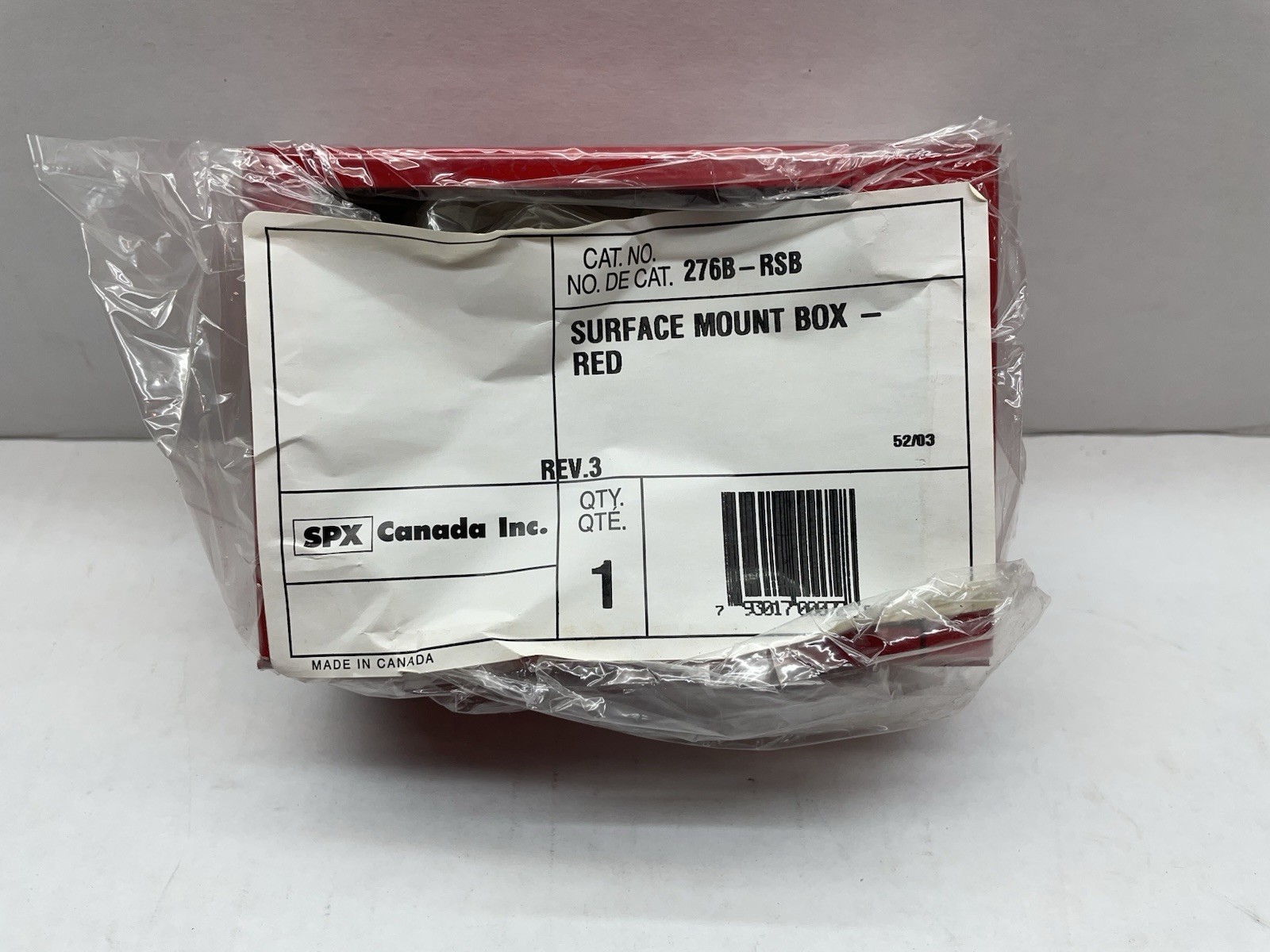 EDWARDS 276B-RSB - Surface Mount Back Box-red